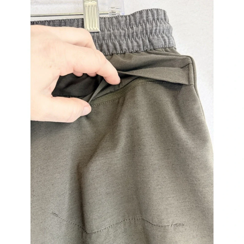 prAna Performance Slope Shorts Mens‎ XXL Green Quick Dry Elastic Waist 1963681